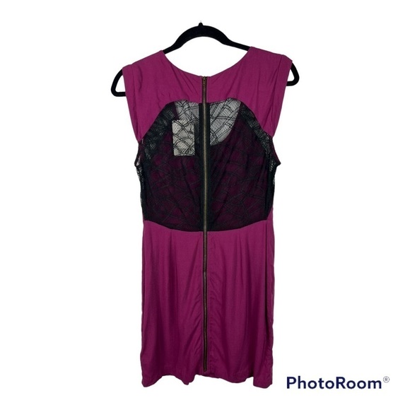Silence + Noise (UO) Purple & Black Lace Dress Sz 4 - NWT - Picture 2 of 7